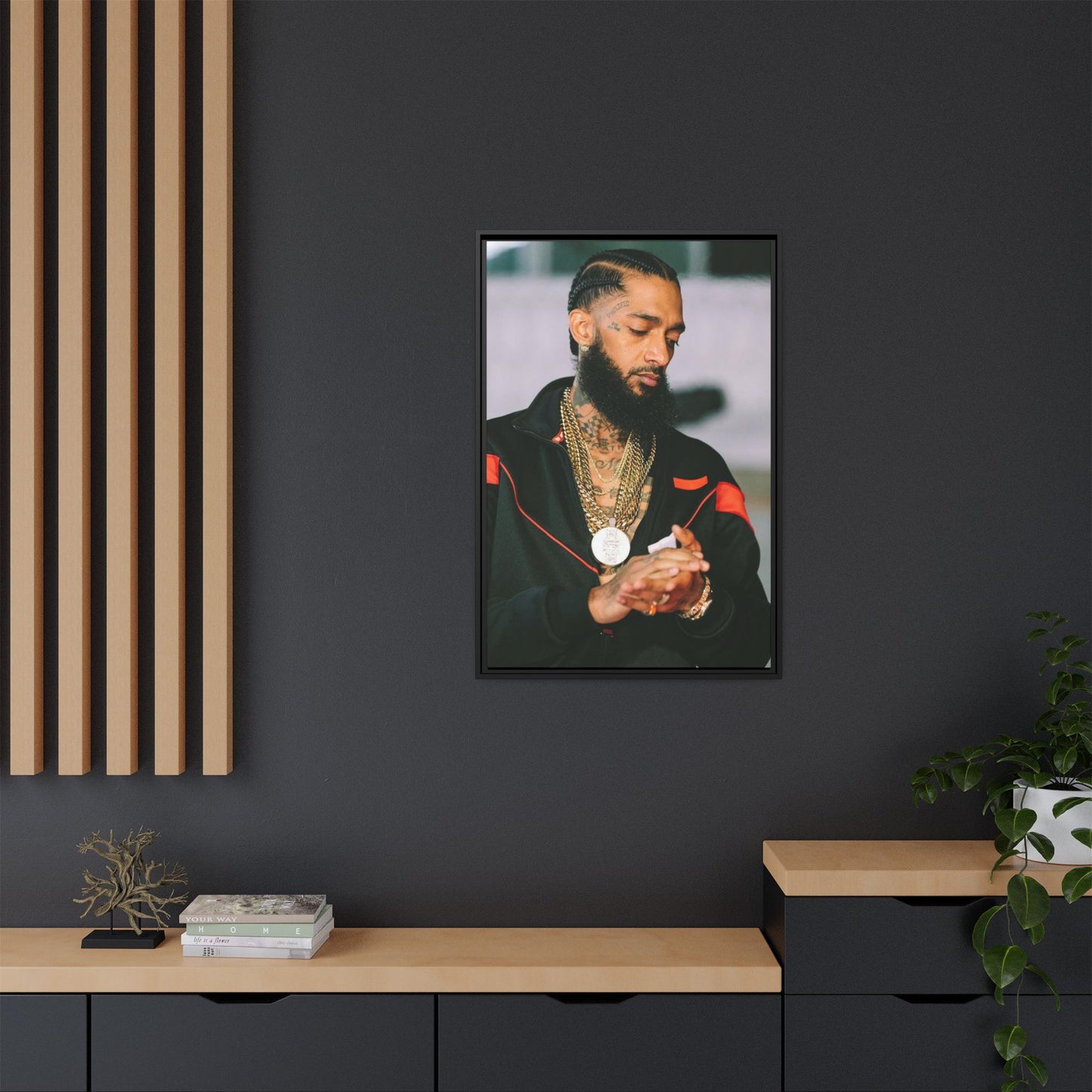 HU$$LE CANVAS WITH FRAME