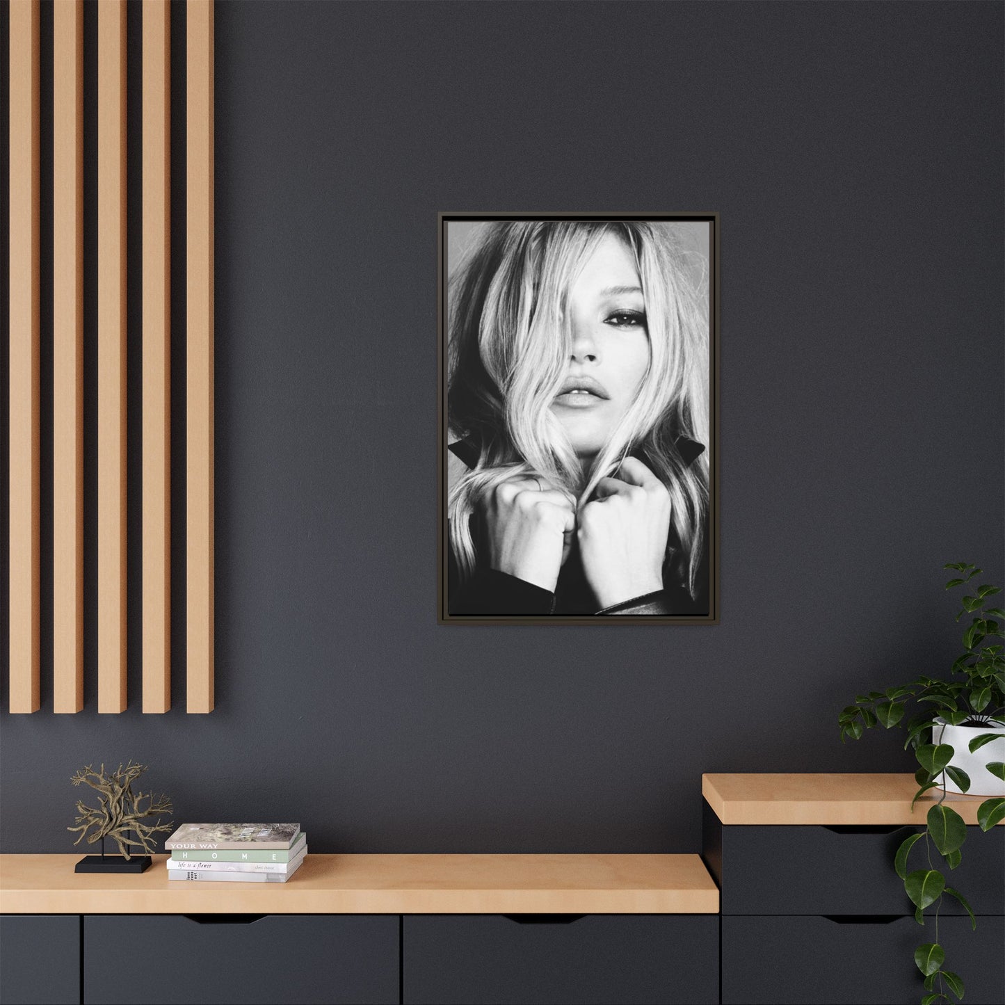 KATE MOSS CANVAS WITH FRAME