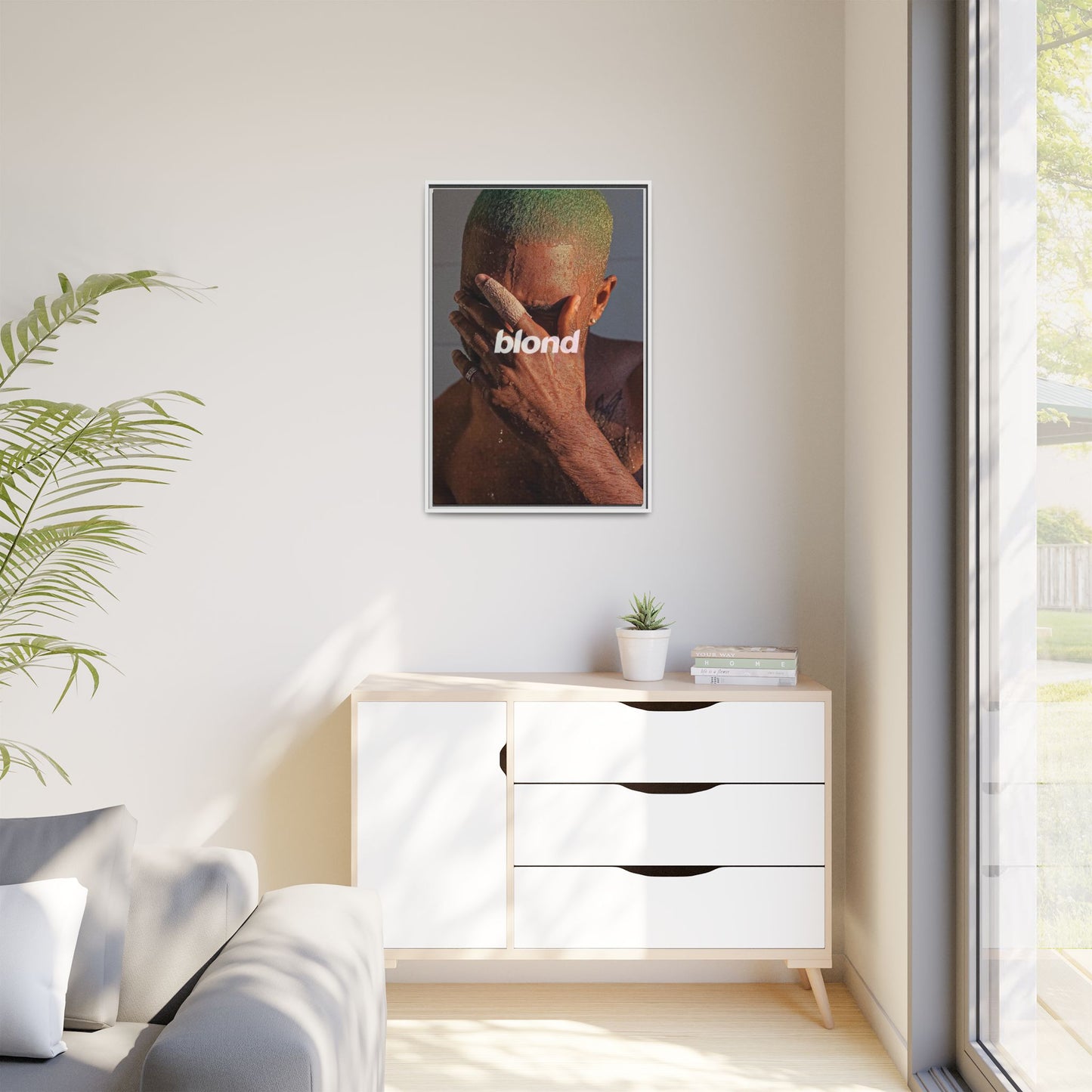 BLOND CANVAS WITH FRAME