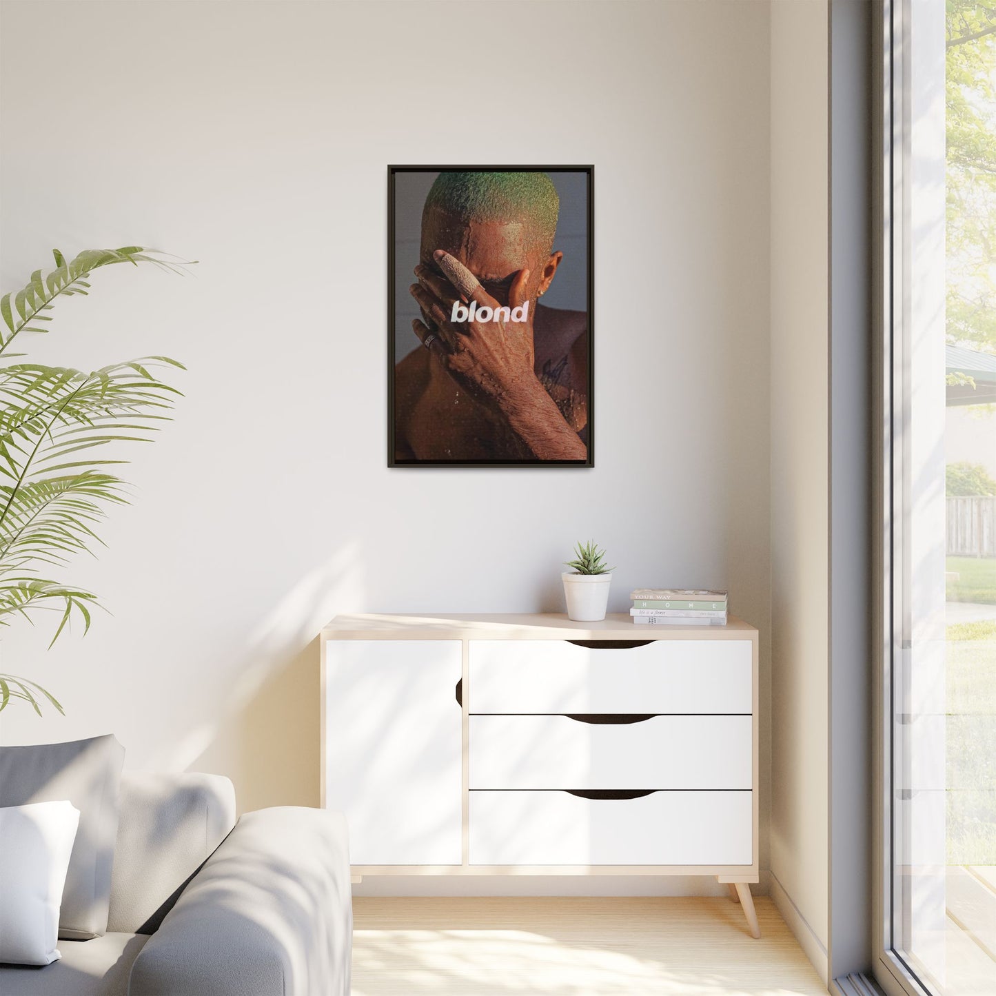 BLOND CANVAS WITH FRAME