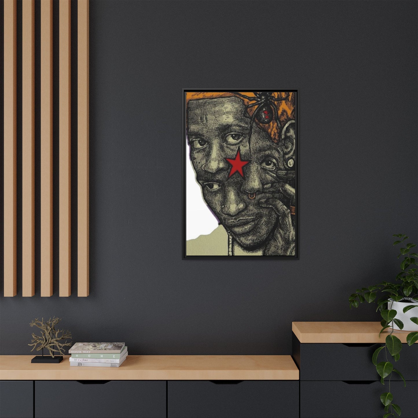 THUG FREE CANVAS WITH FRAME