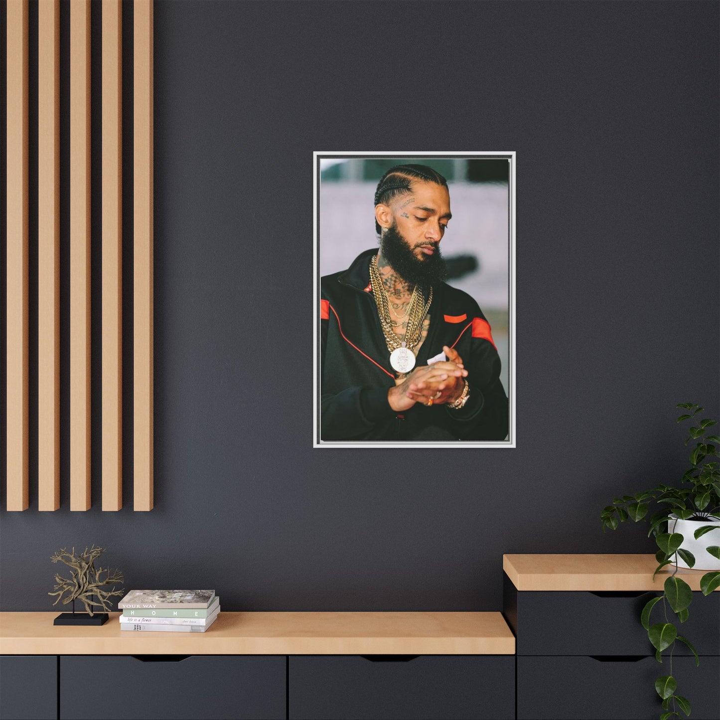 HU$$LE CANVAS WITH FRAME