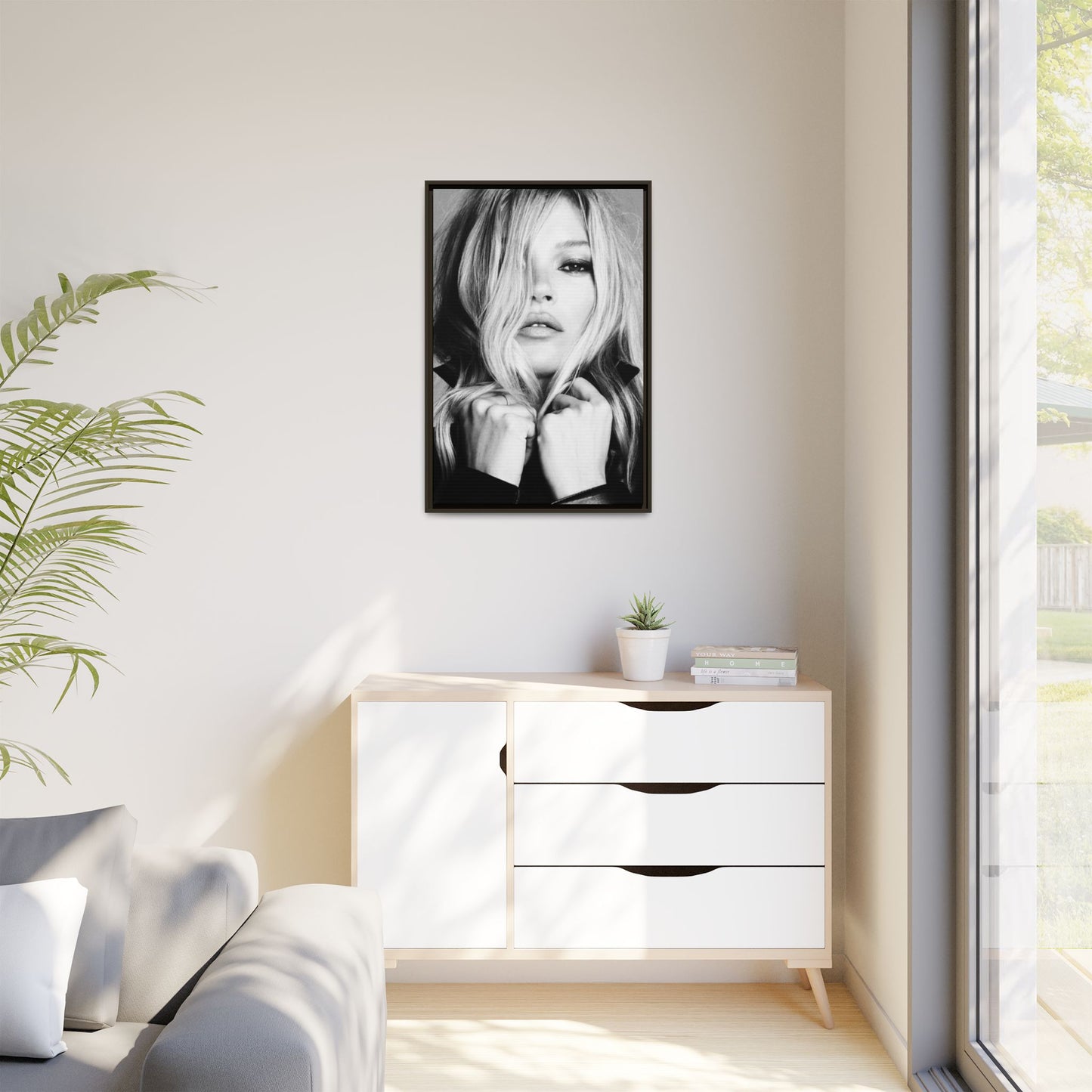 KATE MOSS CANVAS WITH FRAME