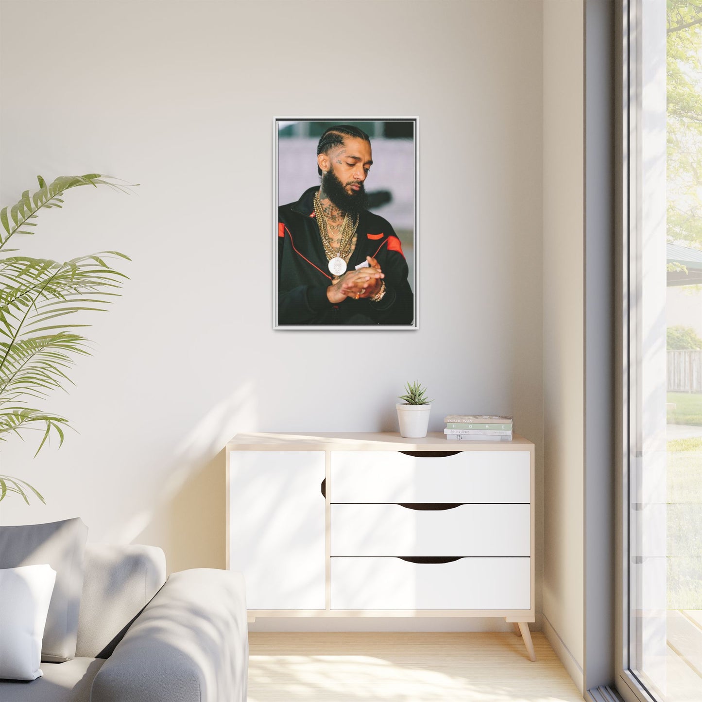 HU$$LE CANVAS WITH FRAME