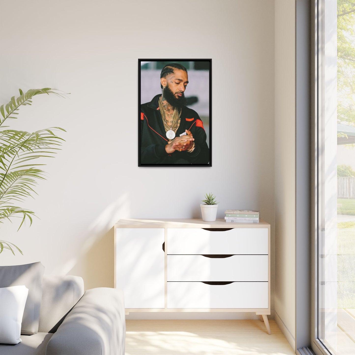 HU$$LE CANVAS WITH FRAME
