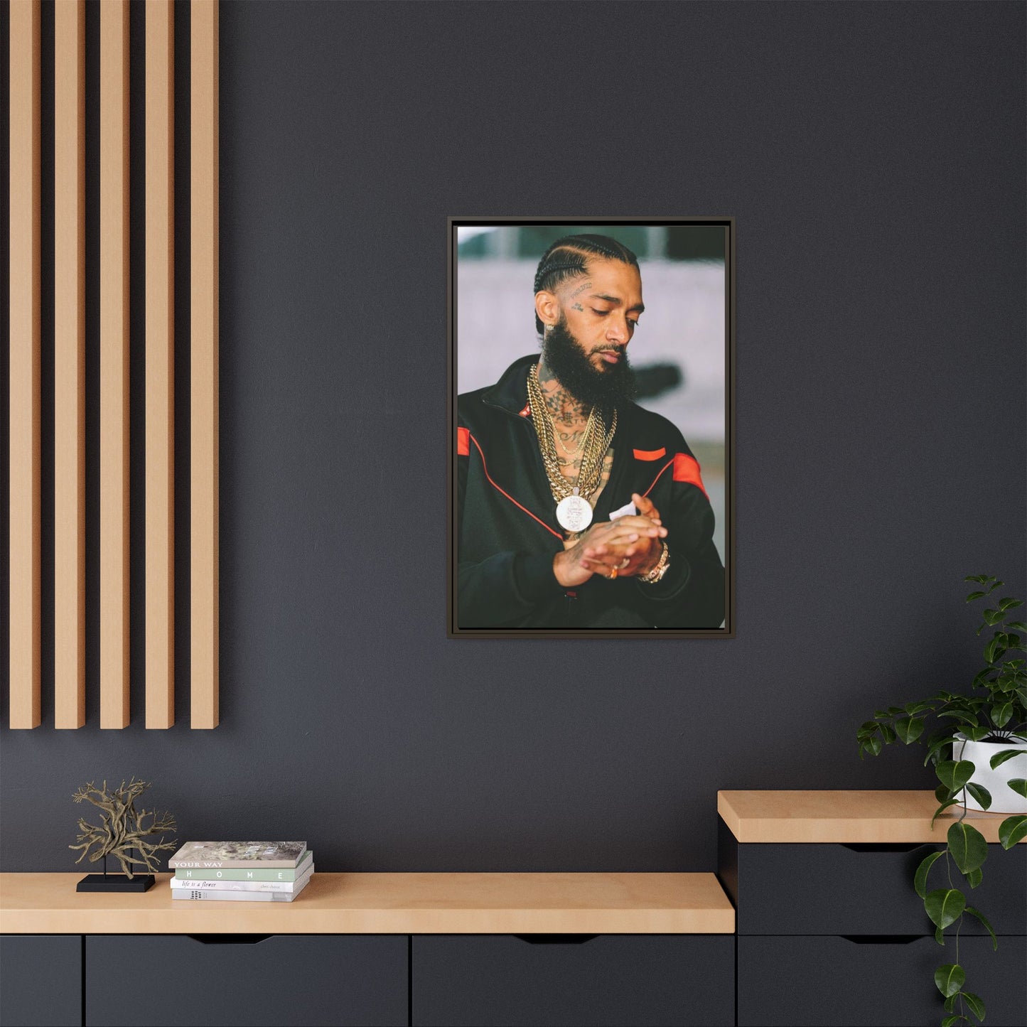 HU$$LE CANVAS WITH FRAME