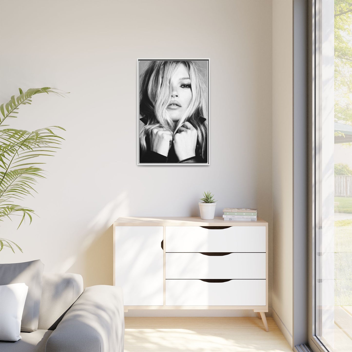 KATE MOSS CANVAS WITH FRAME