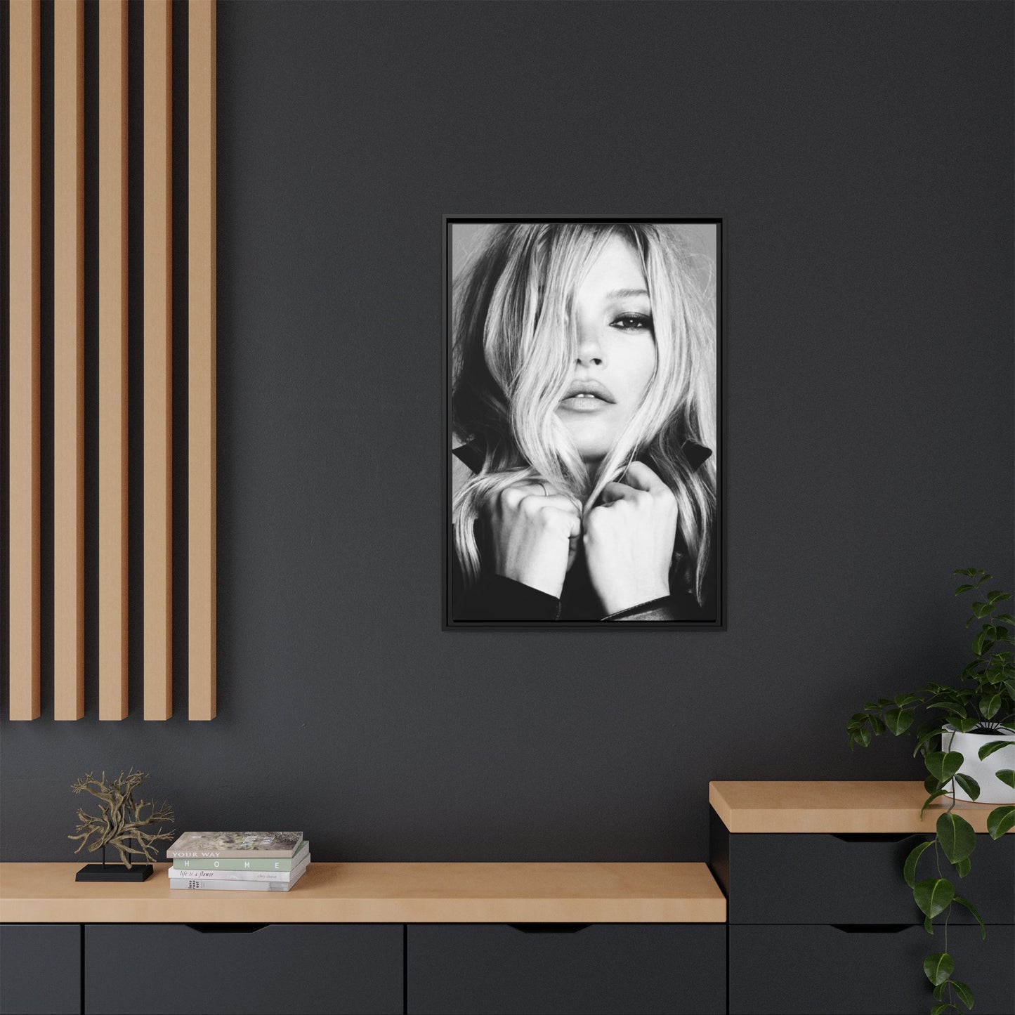 KATE MOSS CANVAS WITH FRAME