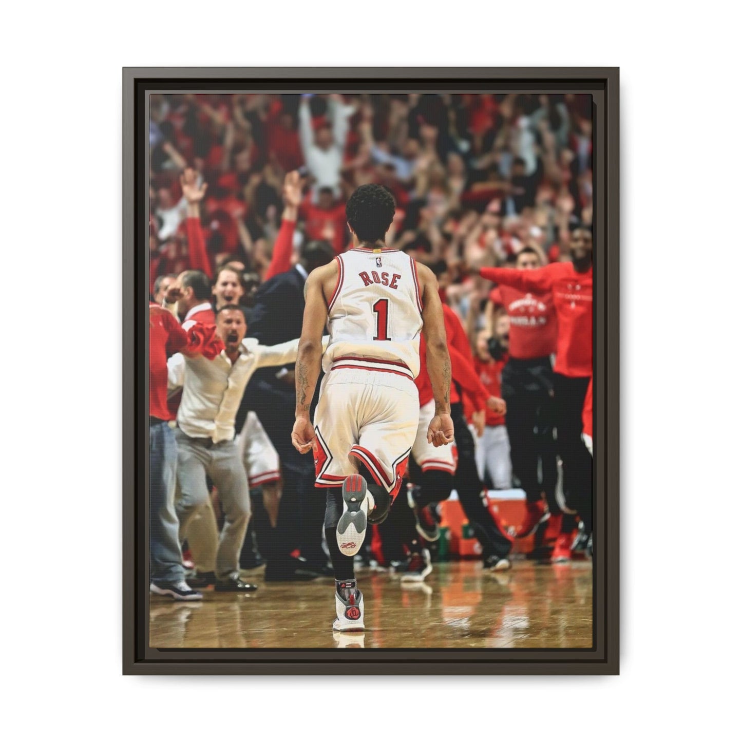 D ROSE CANVAS WITH FRAME