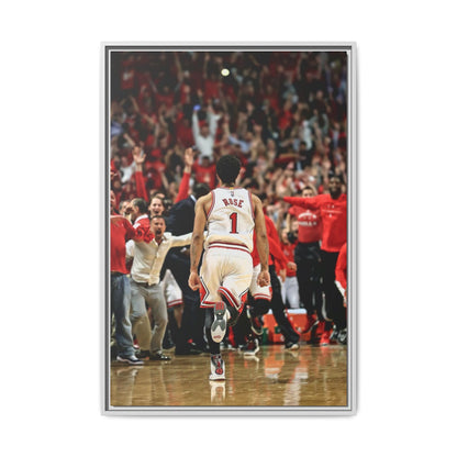 D ROSE CANVAS WITH FRAME