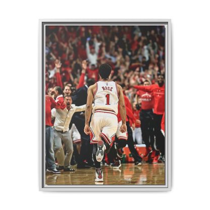 D ROSE CANVAS WITH FRAME