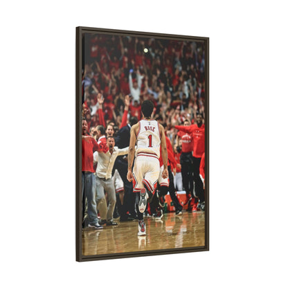D ROSE CANVAS WITH FRAME