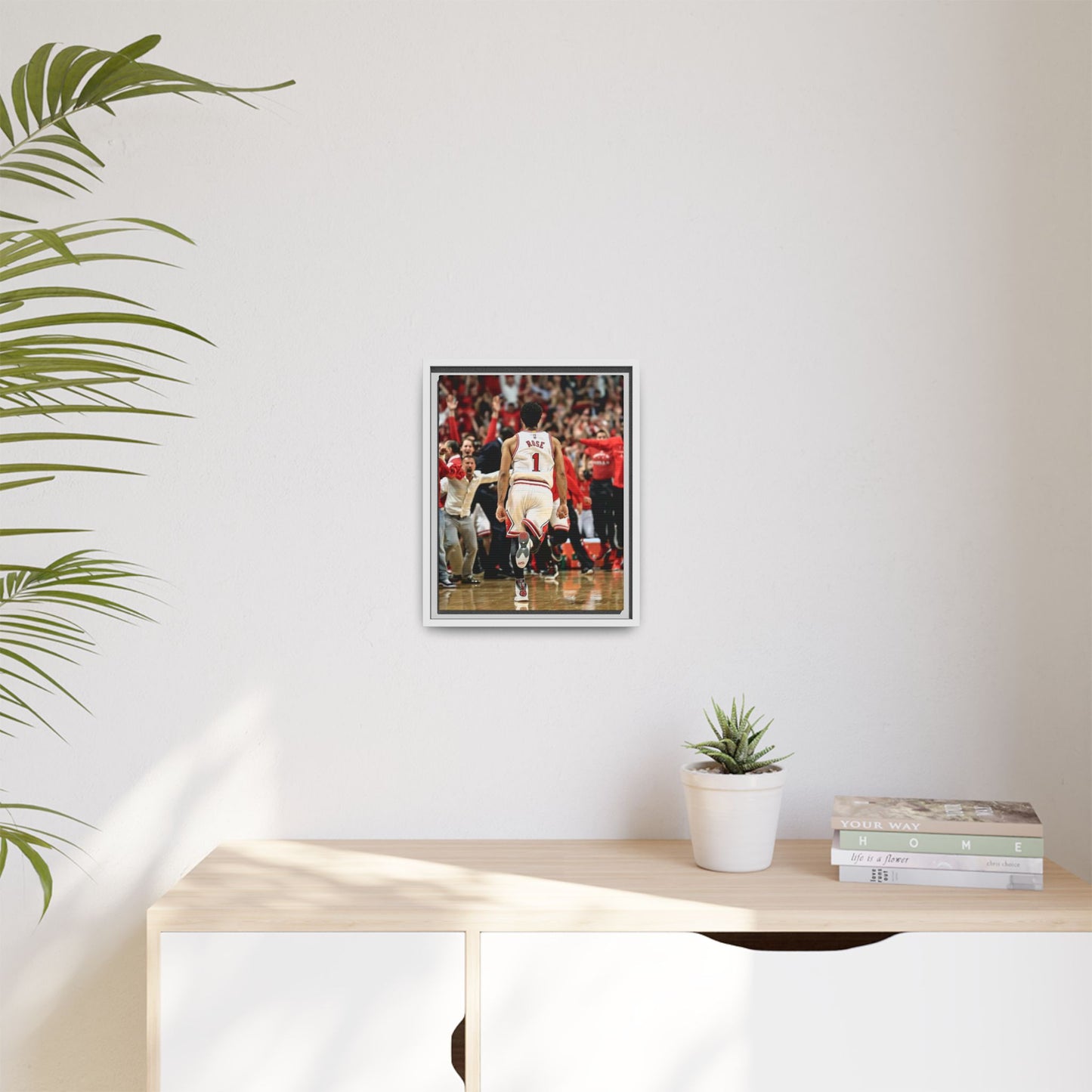 D ROSE CANVAS WITH FRAME
