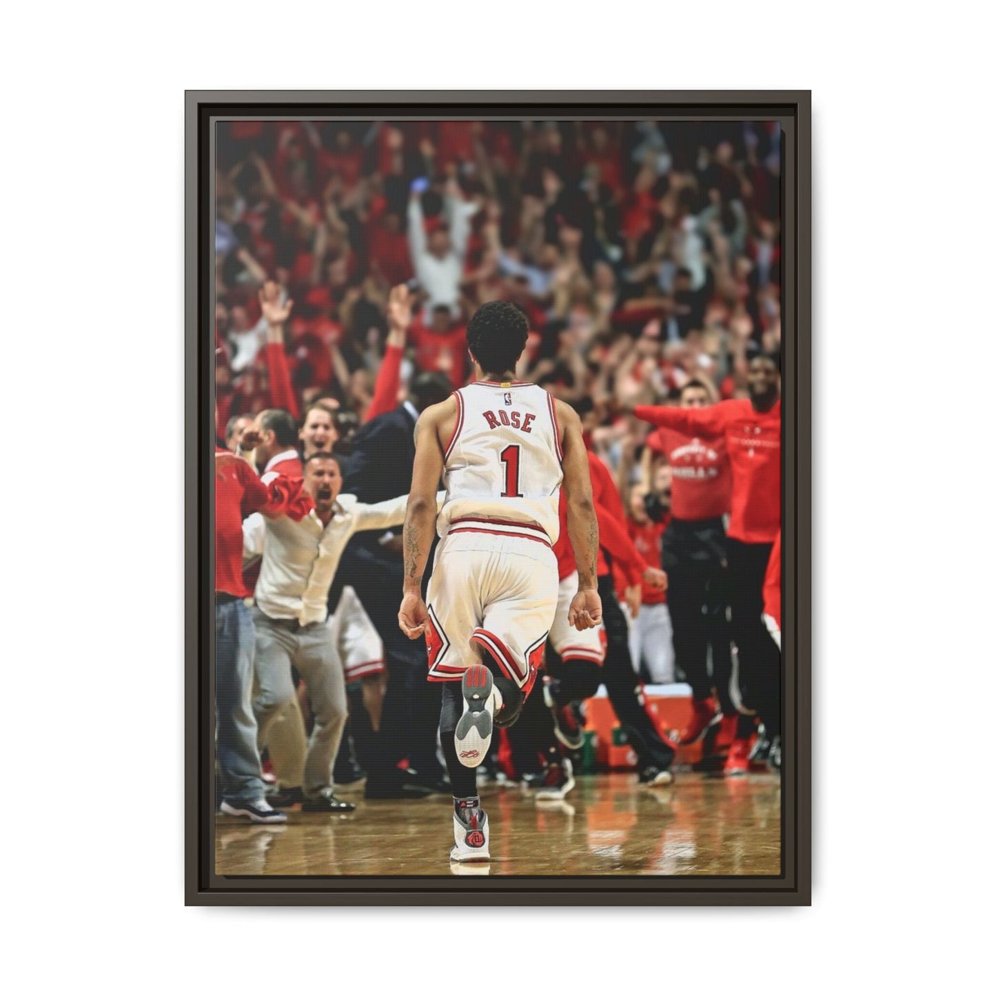 D ROSE CANVAS WITH FRAME
