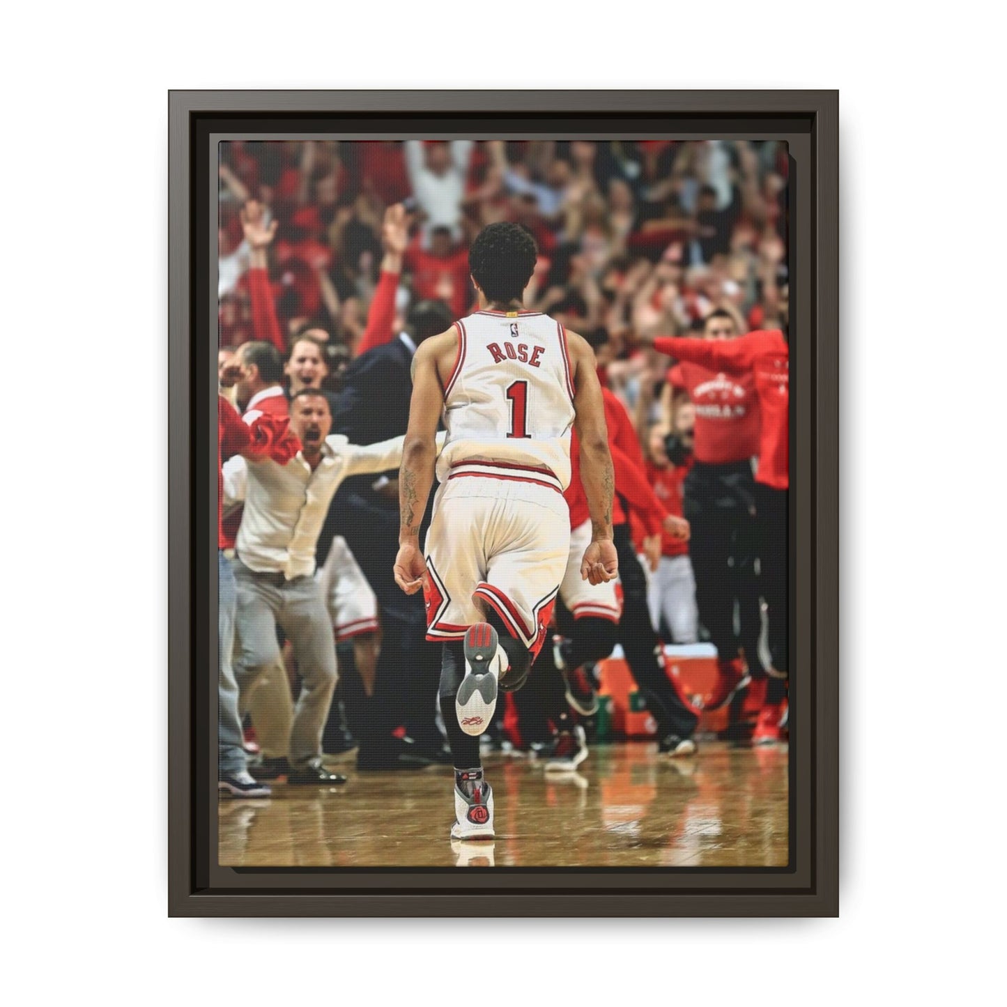 D ROSE CANVAS WITH FRAME