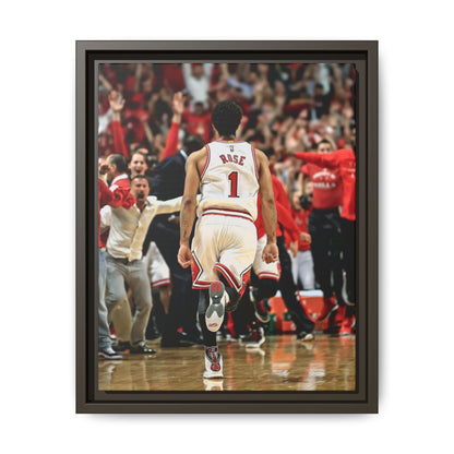 D ROSE CANVAS WITH FRAME
