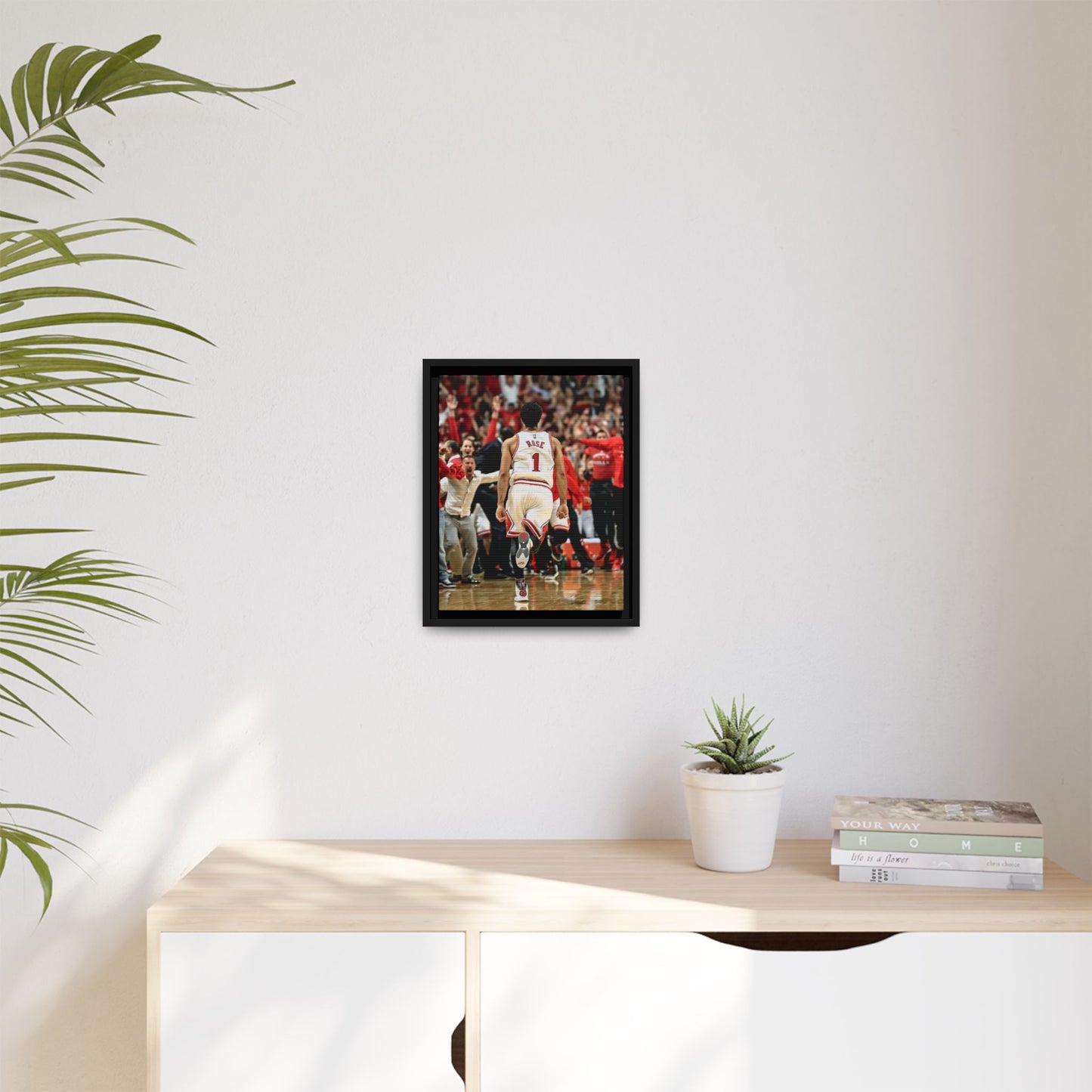 D ROSE CANVAS WITH FRAME