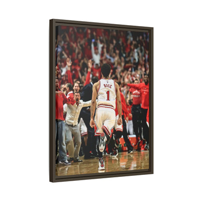 D ROSE CANVAS WITH FRAME