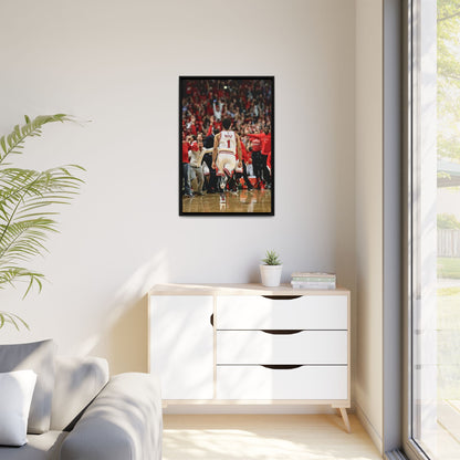D ROSE CANVAS WITH FRAME