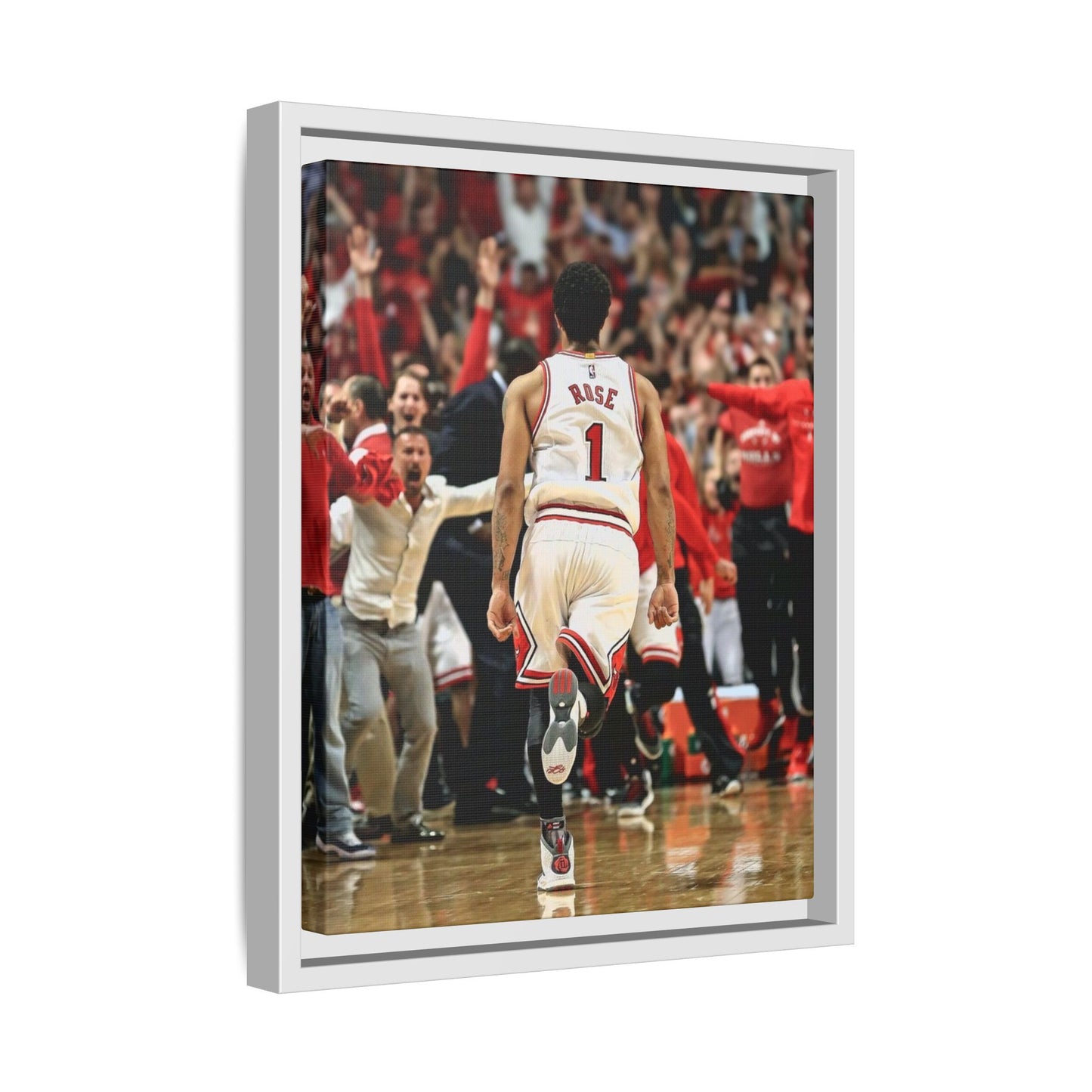 D ROSE CANVAS WITH FRAME