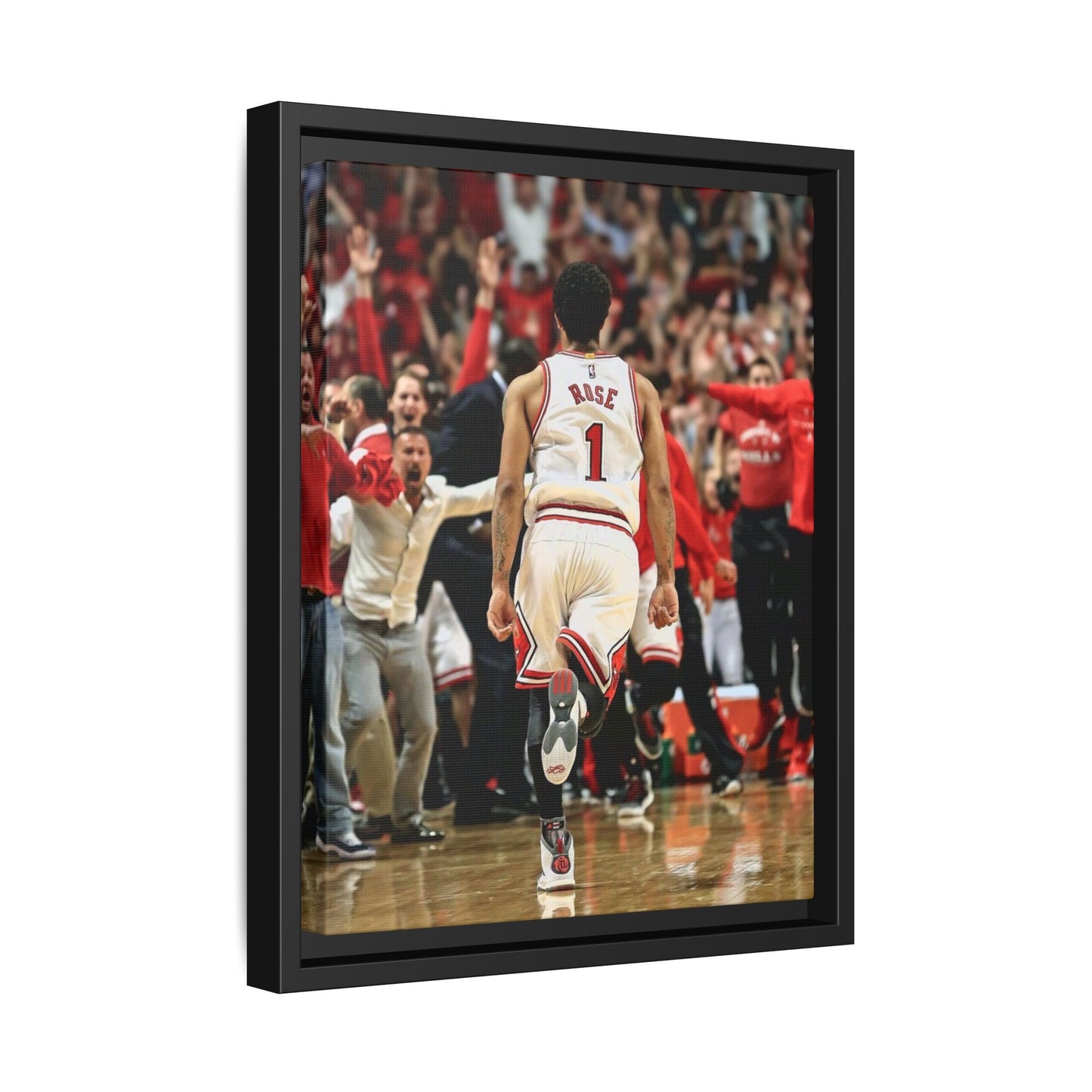 D ROSE CANVAS WITH FRAME