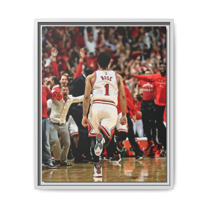 D ROSE CANVAS WITH FRAME