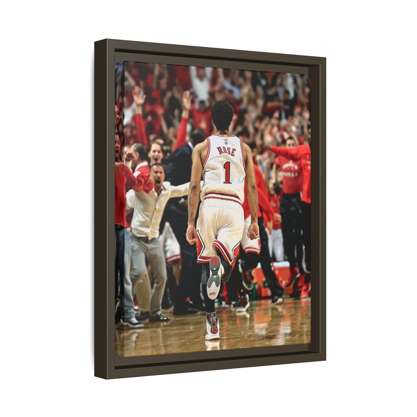 D ROSE CANVAS WITH FRAME