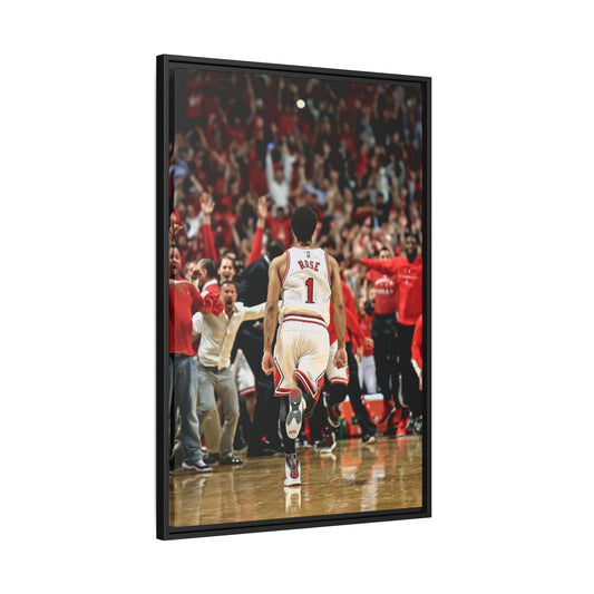D ROSE CANVAS WITH FRAME