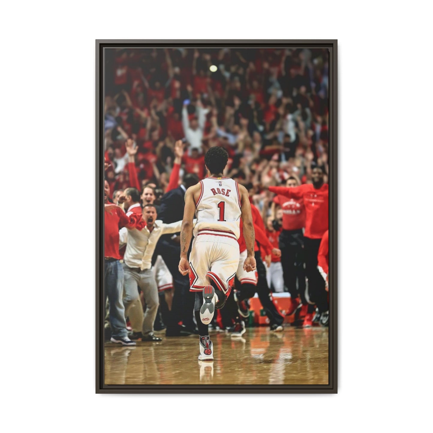 D ROSE CANVAS WITH FRAME