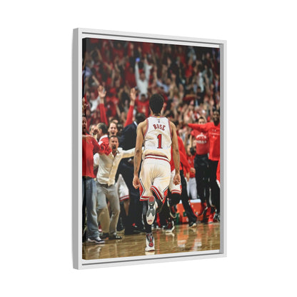 D ROSE CANVAS WITH FRAME