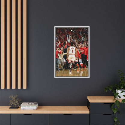 D ROSE CANVAS WITH FRAME
