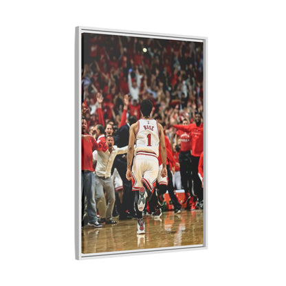 D ROSE CANVAS WITH FRAME