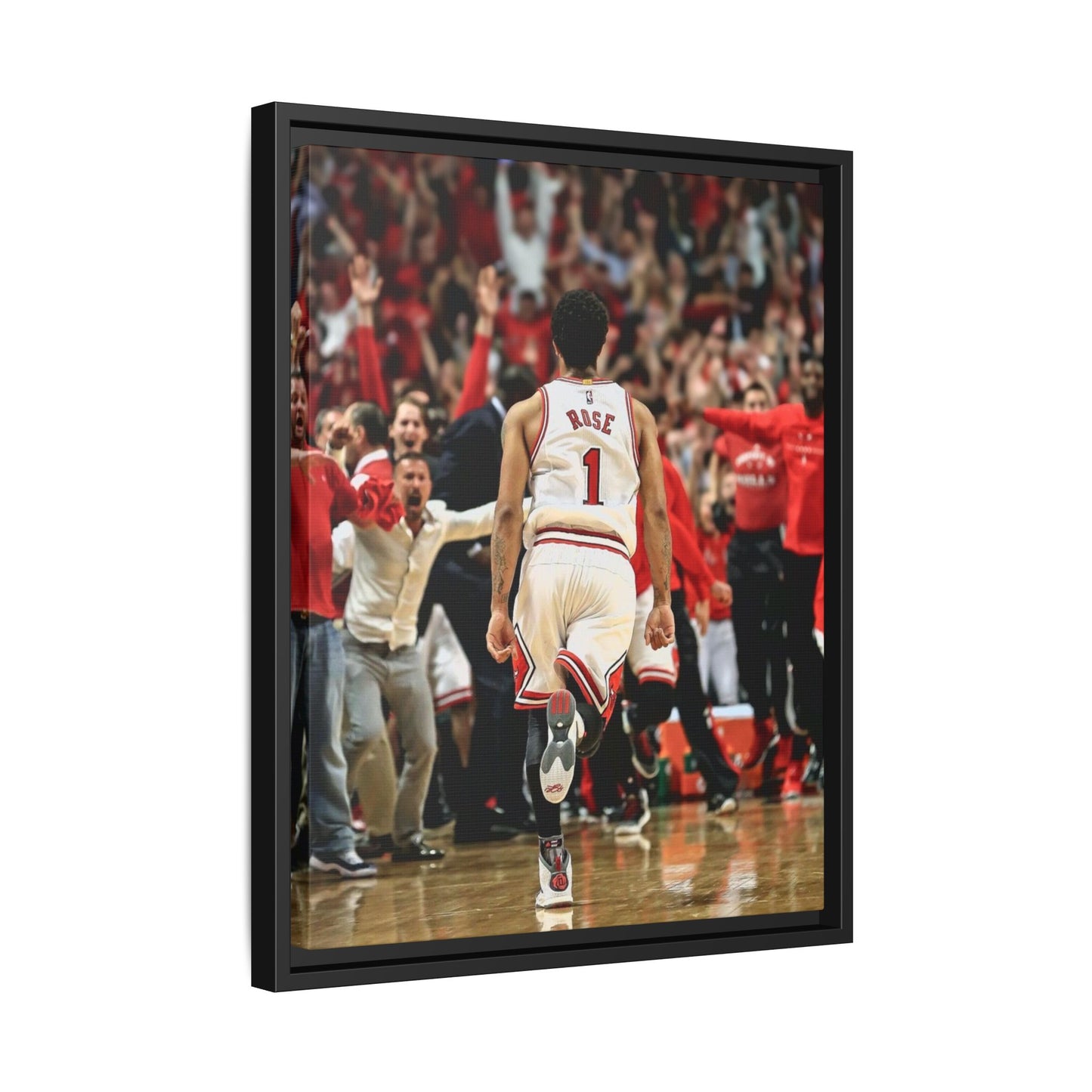 D ROSE CANVAS WITH FRAME