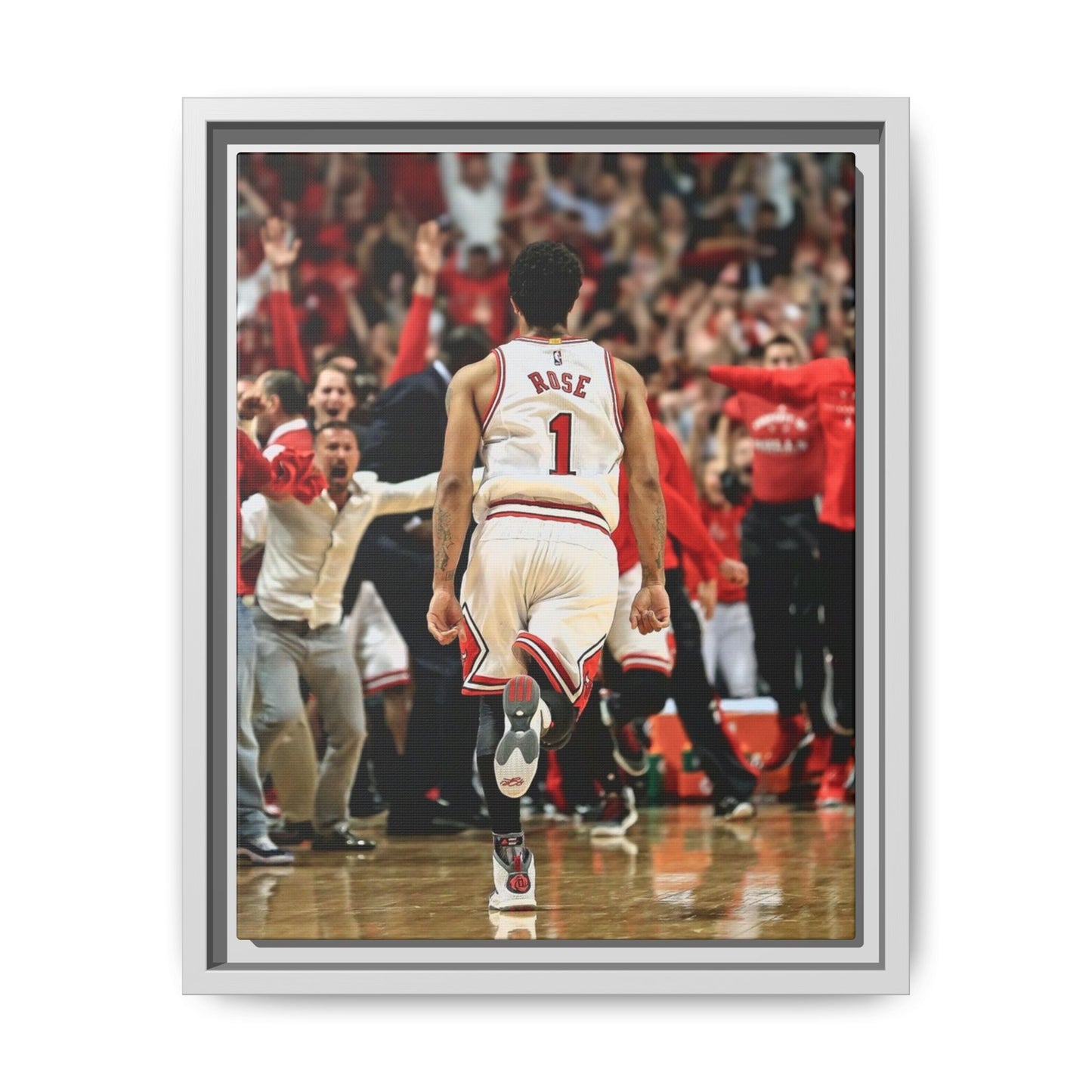 D ROSE CANVAS WITH FRAME