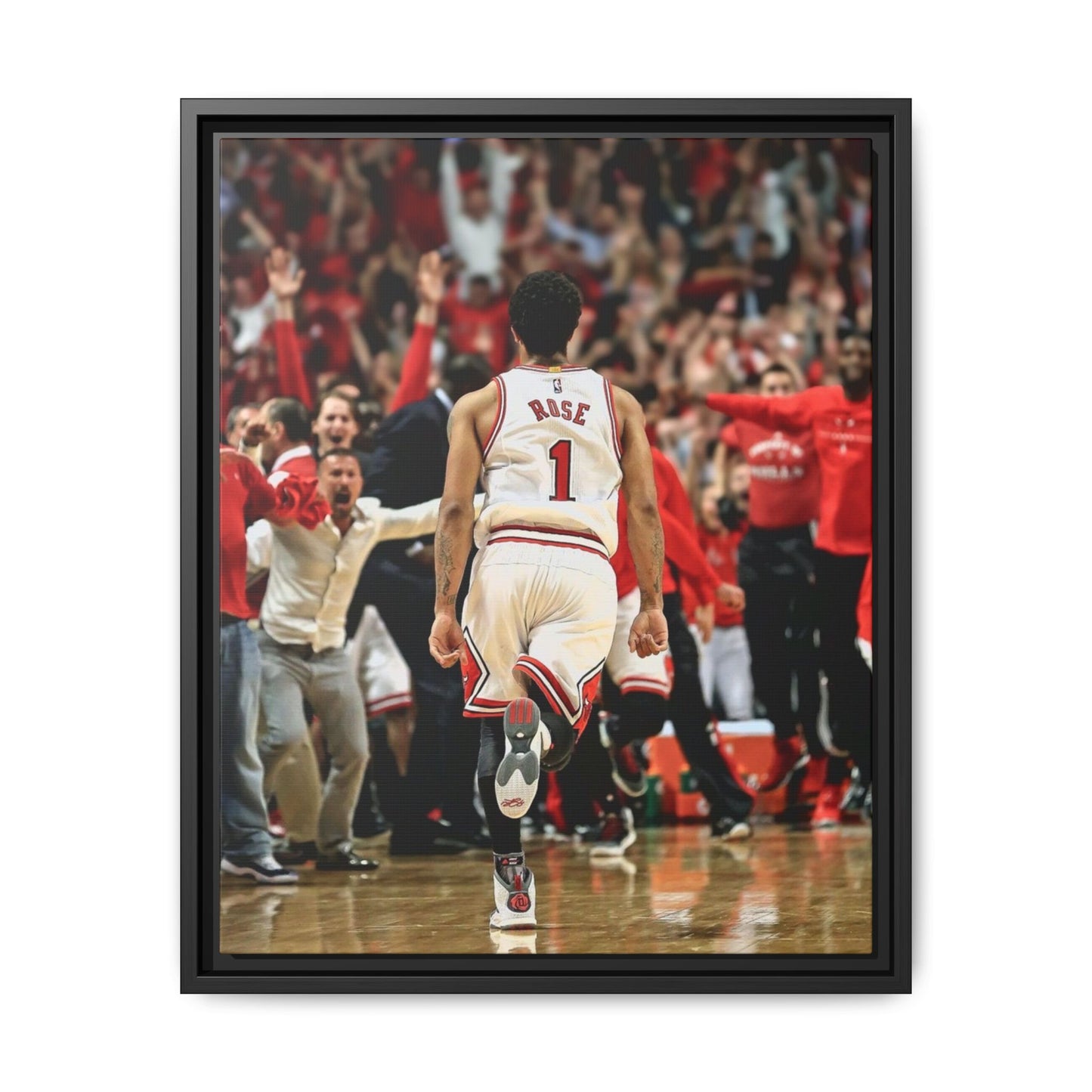 D ROSE CANVAS WITH FRAME