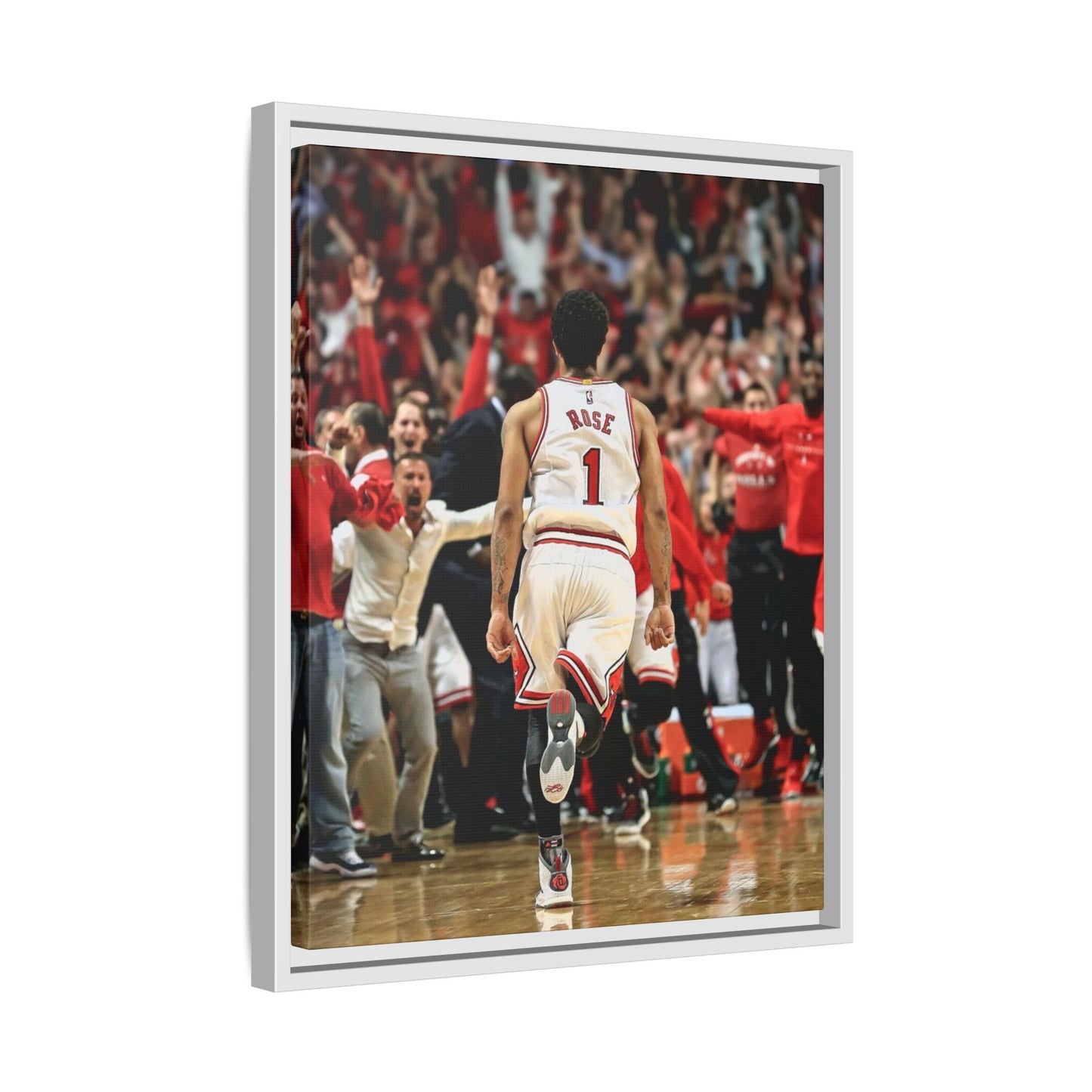 D ROSE CANVAS WITH FRAME