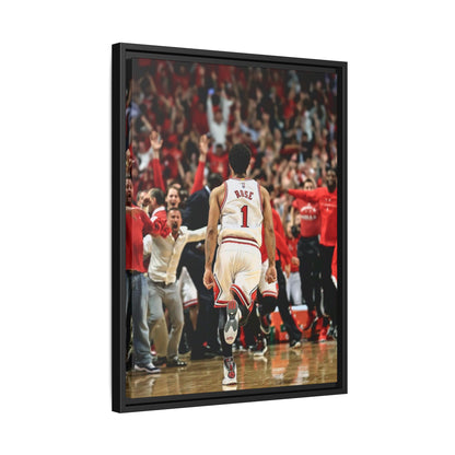 D ROSE CANVAS WITH FRAME